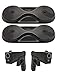 Hill & Wood Magnetic Gun Mount 2-Pack | Rubberized 48 lbs Rated Gun Magnet | Gun Magnet Mount-Concealed Holder for Handgun, Pistol, Rifle, Shotgun, Revolver, Magazine