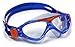 Aqua Sphere Vista Junior Swim Mask with Clear Lens, Lightblue/Orange