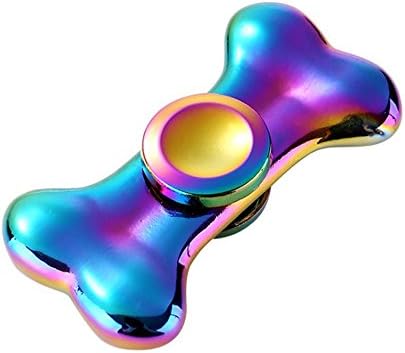 Wisdom tree Bone Fidget Hand Finger Spinner Spin Widget Focus Toy EDC Pocket Relieve Stress Anxiety Boredom Desktoy Triangle Plastic Gift for ADHD Children Adults