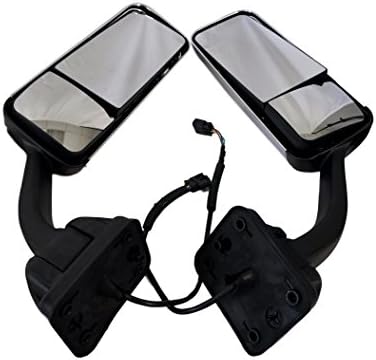 FREIGHTLINER CASCADIA MAIN MIRRORS SET LEFT AND RIGHT CHROME COVERS. PERFECT FIT FOR FRT CAS
