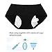 Tansan Women Menstrual Period Briefs Sanitary Leakproof Briefs & Postpartum Easy Clean Bleeding Protective Panties-3 Pack (L, Black)