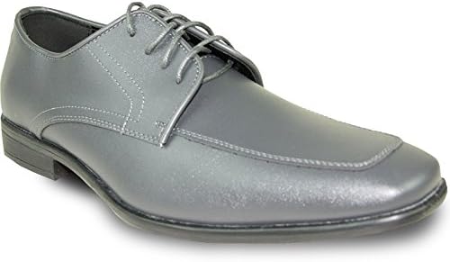 ALLURE MEN Dress Shoe AL01 Fashion Tuxedo for Wedding, Prom and Formal Events with Wrinkle Free Material Steel 9.5W
