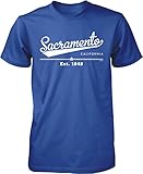 Sacramento, California, Est. 1848 Men's T-shirt, NOFO Clothing Co. L Royal