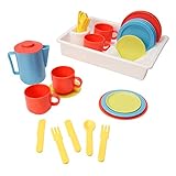 Playkidz: Super Durable 31 Piece Kids Play Dishes Playset Pretend Play House!