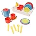 Playkidz: Super Durable 31 Piece Kids Play Dishes Playset Pretend Play House!