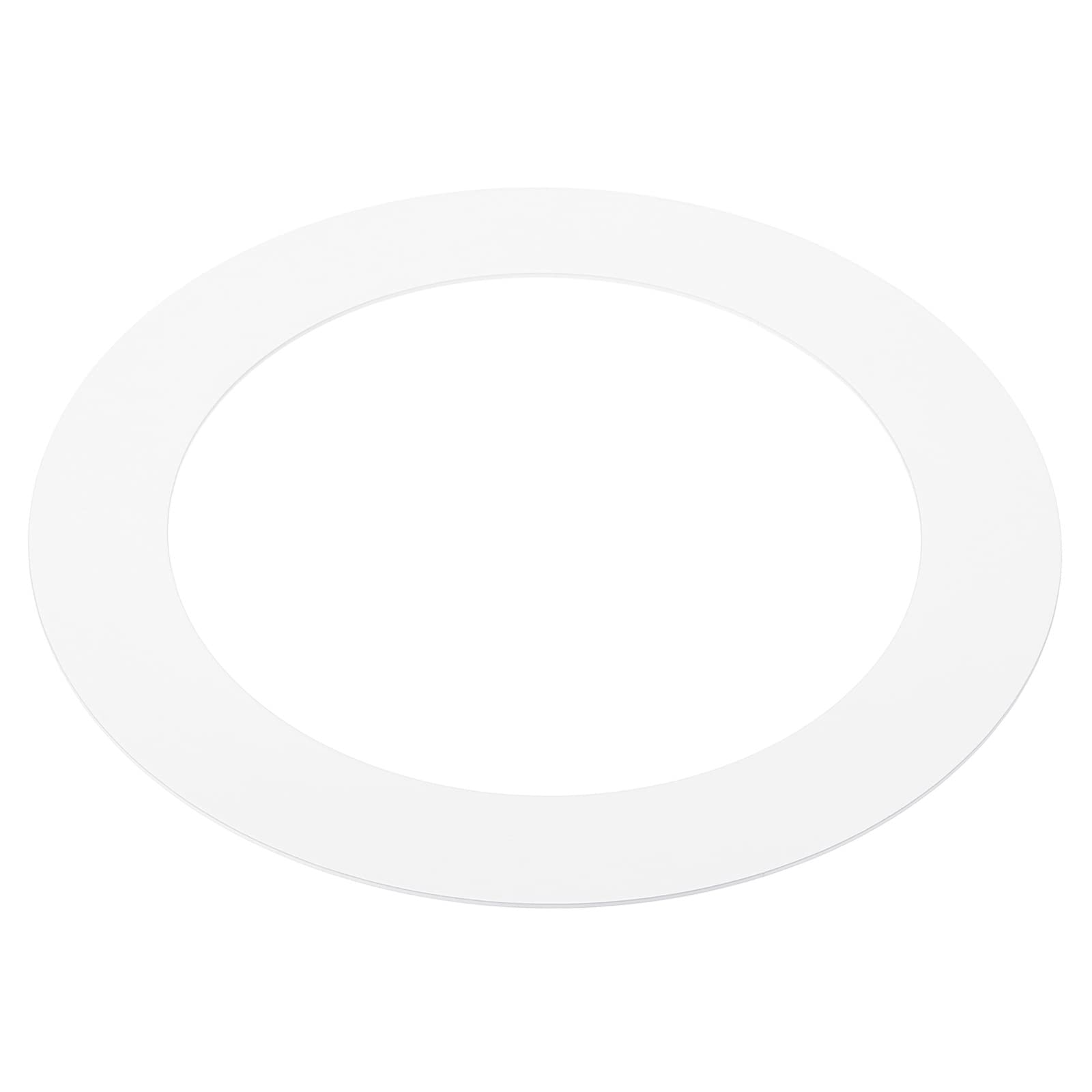 PATIKIL 3.6" ID 4.9" OD Light Trim Ring, White Goof Ring Matte Circular Light Cover Lighting Fixture for Ceiling Wall Recessed Can Downlights