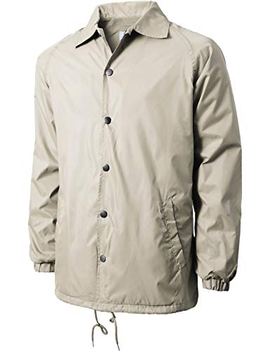 image for Hat and Beyond Mens Coaches Jackets Waterproof Windbreaker Coat Active