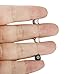 FIBO STEEL 3 Pairs Stainless Steel Round Magnetic Earrings for Men Women CZ Studs Earrings,6MM