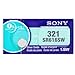 Sony 321 (SR616SW) 1.55V Silver Oxide 0%Hg Mercury Free Watch Battery (1 Battery)