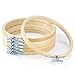 Caydo 6 Pieces 6 inch Round Wooden Embroidery Hoops Bulk Wholesale Adjustable Bamboo Circle Cross Stitch Hoop Ring