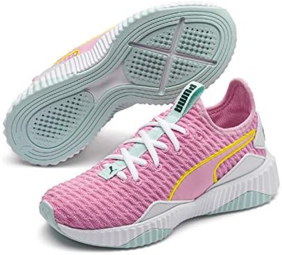 puma defy white pale pink