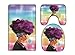 AO BLARE Traditional Purple Hair African Black Women Bath Mat 3 Piece Set Soft Flannel Cloth Washable Toilet Seat Covers Toilet Lid Covers Cushions Pads Skidproof Bath Mat (Purple1)