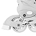 Kids Adjustable Inline Roller Blade Skates Scale Sports White Large Sizes for Ladies Teens Safe Durable Outdoor Featuring Illuminating Front Wheels 905