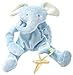Bunnies By The Bay Peanut Silly Buddy Plush Toy, Blue Elephant with Pacifier Holder