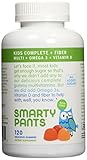 SmartyPants Kids Fiber Complete with No Sugar Added, Multi plus Omega 3 plus Vitamin D, 240 Count