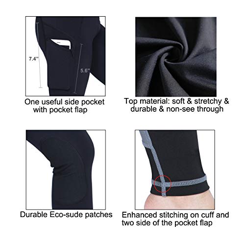 image for OKAY SPORTS Kid's Perfomance Horse Riding Tights Knee Patch Equestrian