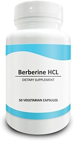 Pure Science Berberine HCL 500 mg - Immunity Booster, Regulates Cholesterol Levels, Promotes Metabolism and Brain Function - 50 Vegetarian Capsules by Pure Science Supplements