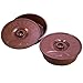 TukTek Set of 2 Tortilla Warmer, Plastic Tortilla Basket and Keeper with lid, Microwave Safe Container for Tortillas, Pancakes, Bread, Tacos, Chapati (Brown)