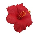 Hawaiian Hibiscus Flower Hair Clip (Red)