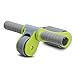 ZMG Foldable Ab Roller Portable Abdominal Wheel Strengthen Core Muscle Training Equipment With Knee Pad