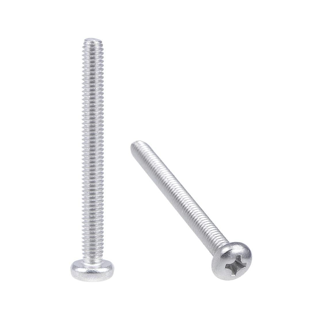 sourcing map M4x40mm Machine Screws Pan Phillips Cross Head Screw 304 Stainless Steel Fasteners Bolts 20Pcs