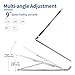 Portable Laptop Stand Foldable Adjustable Laptop Stand Holder Universal Ergonomic Aluminium Alloy Travel Mini Ventilated Notebook Stand for MacBook Notebook Computer PC iPad Between 10″ to 15.6″thumb 1