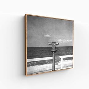 Canvas Wall Art for Living Room, Bedroom Monochrome Building Framed Canvas Prints for Home Decoration Ready to Hang - 16x16 inches