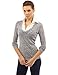PattyBoutik Women's Layered-look Collar Marled Blouse