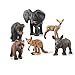 TOYMANY 12PCS Zoo Animal Figurines, High Emulational Detailed Baby Animals Figures, Easter Eggs Education Birthday Gift Christmas Toy Set for Kids Children
