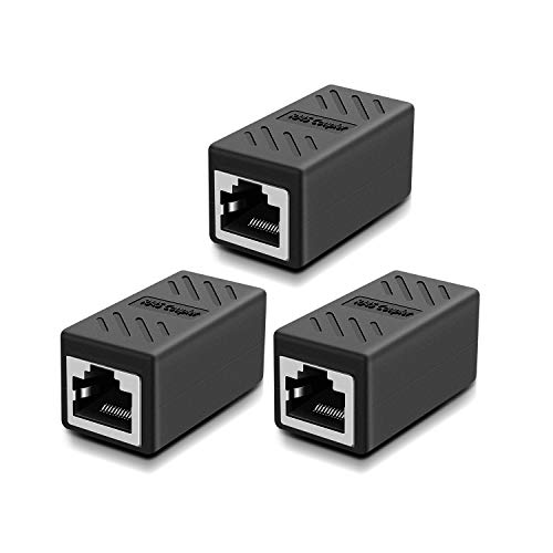 3 Pack RJ45 Coupler, Connectors, for Cat7/Cat6/Cat5e/cat5