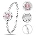 SS SHOVAN Aromatherapy Bracelet, Essential Oil Diffuser Bracelet Stainless Steel Aromatherapy Locket Bracelets for Women with 6 Color Pads,Girls Women Jewelry Set