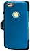 iPhone 6S Plus, iSee Case (TM) Rugged Protection Heavy Duty Combo Belt Clip Holster Case with Built in Screen Protector Kickstand for Apple iPhone 6S Plus iPhone 6 Plus (6Plus-Combo Blue on Blue)