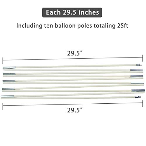 sexyrobot Balloon Arch Stand Kit,Balloon Column Bundle,7ftx13.5ft Adjustable Pole for Wedding Event Birthday Party Supplies Holiday Decoration