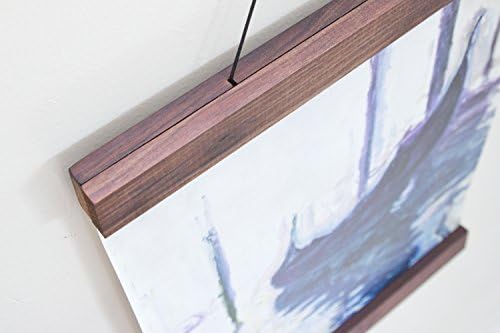 The Bold Home 16 Inch Walnut Wood Floating Frame, Walnut