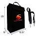 Fireproof Money And Document Bag - FREE Shoulder Strap - Fire & Water Resistant Cash/Envelope Holder - Silicone Coated File Pouch, Zipper & Velcro Seal For Max Protection- 15x11.5x5 Large Size