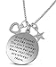 Friendship Jewelry Gifts for Women and Teens ''Good Friends Are Like Stars'' Inspirational Mantra Quote Necklace for Best Friends Forever, Besties, BFF