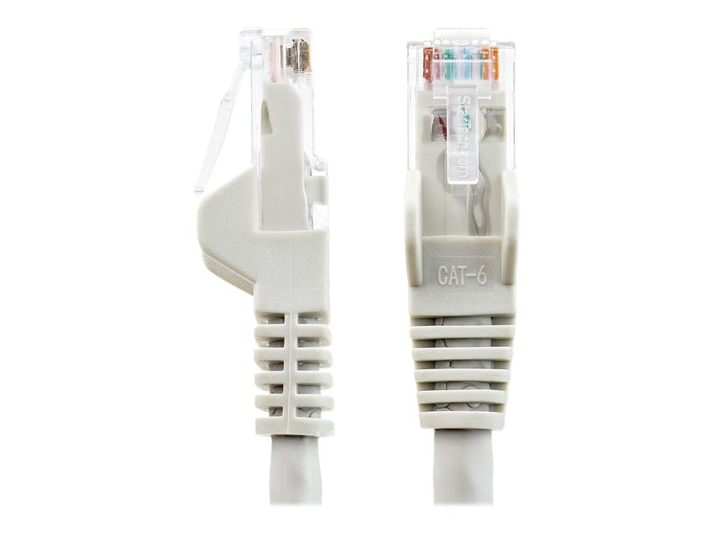 StarTech.com 3m CAT6 Ethernet Cable - LSZH (Low Smoke Zero Halogen) - 10 Gigabit 650MHz 100W PoE RJ45 UTP Network Patch Cord Snagless with Strain Relief - Grey, CAT 6, ETL Verified (N6LPATCH3MGR)