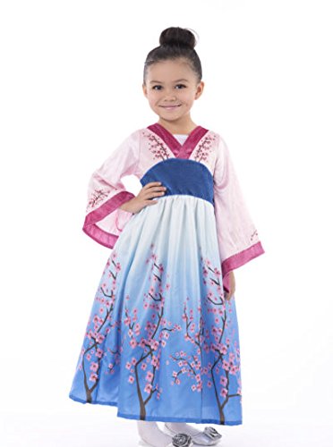 Little Adventures Asian Princess Dress Up Costume for Girls - Medium (3-5 Yrs)