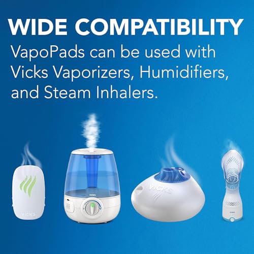 Vicks VapoPads Soothing Menthol Vapor Pads For Vicks Humidifiers