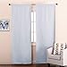 NICETOWN Thermal Insulated Blackout Liner - Blackout Curtain Liner for 63 inches Drapes, Light Blocking Curtain Liners, Block Out Curtain Liners, Hooks Included, 2 Panels, 45W by 58L Inches