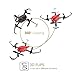 Holyton Mini RC Battle Drones with Infrared Fighting Function, Altitude Hold Mode, Headless Mode and 3D Flips, RTF Quadcopter Easy Fly for Kids and Beginners, Color Blue and Red, Pack of 2