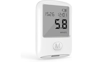 BLOOD TESTING METER | 50 Lancets and 50 Strips, 6s Home Testing Kit Safe for Kids and Adults