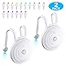 Toilet Light by Fansteck- Toilet Lights Motion Detection with 16 Colors LED &UV Light - Toilet Bowl Light with Double Flexible Arms (2 Pack)