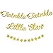 BLUE PANDA - 2-Pack Star Banner Garland Decorations - Twinkle Twinkle Star Baby Shower Party Decor Gold Stars Banner Birthday Decorations for Children - 10 Feet in Length