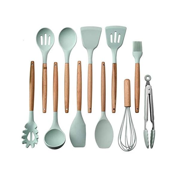 chicNsleek-Kitchen-Utensil-Set-33-Pcs-Non-Stick-Cooking-Silicone-Kitchen-Utensils-Set-with-Holder-Wooden-Handle-Turner-Tongs-Spatula-Spoon-for-Baking-BPA-Free-Heat-Resistant-Kitchen-Gadgets-Tools chicNsleek Silicone Kitchen Utensils Set - 33pcs Non-Stick Cooking Utensils Set with Holder - Silicone Spatula Kitchen…