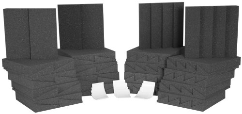 Auralex Acoustics D36-DST Roominator Acoustic Absorption Treatment Room Kit, Charcoal/Charcoal
