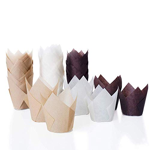 Tulip Cupcake Liners Greaseproof Standard Size Baking Paper Cups