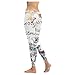 InterestPrint Custom Sloth Hanging On The Tree Stretchy Capri Leggings Skinny Pants for Yoga Running Pilates Gym (2XS-5XL)