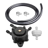 Hipa 692026 Fuel Pump with 2-Feet Fuel Line for Briggs and Stratton 496257 799056 Lawn Mower Parts