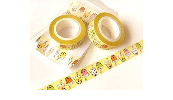 amazon com cute bubble tea washi tape kawaii washi tape scrapbook decoration kawaii masking tape planner decoration paper tape gift wrapping 10m handmade cute bubble tea washi tape kawaii washi tape scrapbook decoration kawaii masking tape planner decoration paper tape gift wrapping 10m